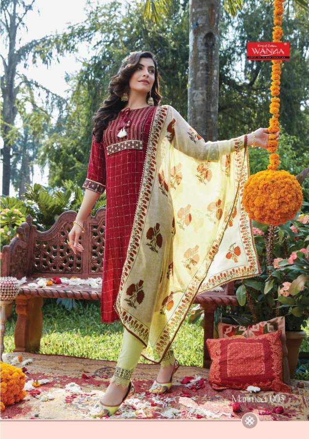 Wanna Manmeet Fancy Ethnic Wear Kurti With Bottom And Dupatta Latest Collection